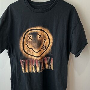 NIRVANA Black and Gold Kids Tee